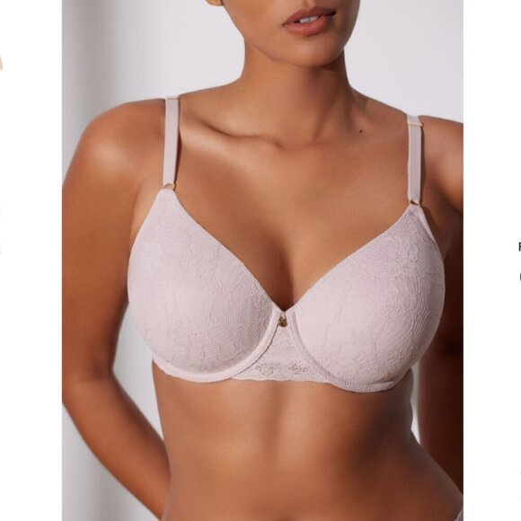 Natori Bliss Allure Contour Underwire Bra, Style 721303, Rose Beige, 34G - Picture 1 of 12